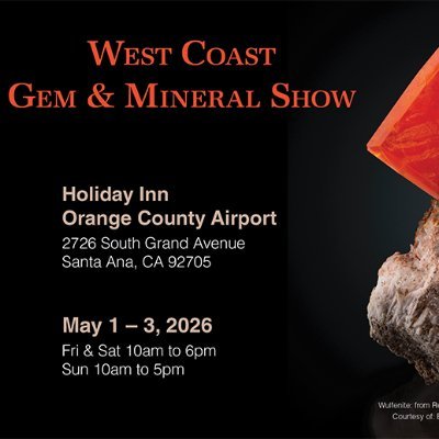 LldWestCoast's profile picture. Twice a year we host Gem, Mineral, and Fossil Show on the West Coast. Come and join us, stay up to date on our twitter account. Next show May 1-3, 2026.