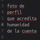 Unwary5467's profile picture. Lindo, pelotudo, pesado, resentido, hijo de puta, histérico, kircho, cheto, malo, acomplejado, asperger, comprometido, aplicado, lo más, descartable.