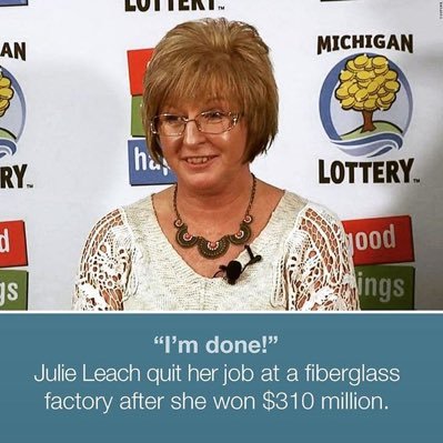julieleachtnlz's profile picture. I'm Julie Leach the winner of of $310.500,000 in a while I'm giving out 700,000 to my 1k friend