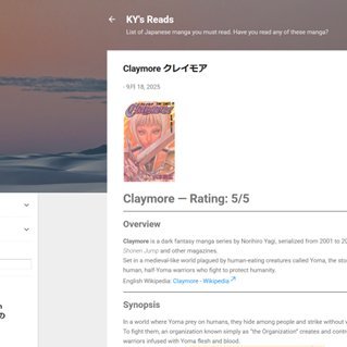 KY20251024's profile picture. List of Japanese manga you must read. Have you read any of these manga?

KY's Reads
https://t.co/LxBq6RZ883

#KYsReads