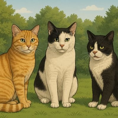 WildBunchEssen's profile picture. Three street cats from Spain, now living in Germany. Hannes passed away in November 2025. Fed by @Harti239 & @Catenaccio_07.