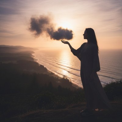 1CloudMist's profile picture. قادمة من حيث الهدوء؛ عميقة كالسماء، واسعة كالأفق.
​لستُ السحابة التي تملأ المشهد، ولكني رذاذها.