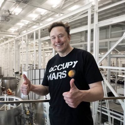 COMMENTARYex5's profile picture. (CEO-spaceX) Teslas 🚀🚗 & Twitter Founder🚀 The company Co founder 🚀🚀🚀