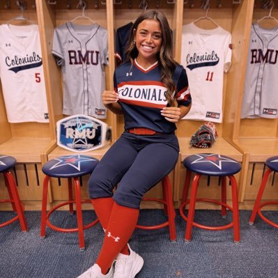 Aubreygrace2027's profile picture. RMU SOFTBALL COMMIT! ❤️🤍💙🩶 🇺🇸2022 USA All American 🇺🇸 3.6 GPA class of 2027