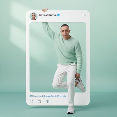 FilosofIAfree's profile picture. 🧠 Filosofía + IA = frases que pegan, imágenes que hablan y apps que cambian vidas.  
📸 Prompts épicos · 🏃‍♂️ Salud real · 📱 Android gratis · 💭 Motivación d