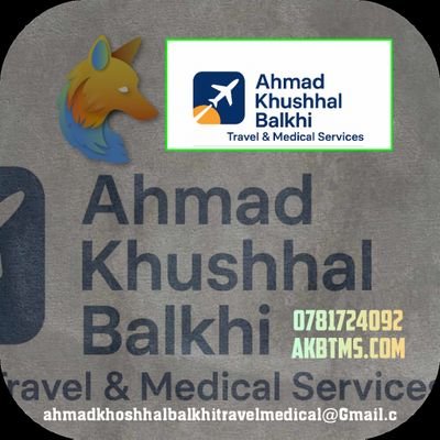 qanoni65777's profile picture. Ahmad Khushhal Balkhi – Travel & Medical Services
🌍 Travel Guidance | Medical Support | Visa & Ticket Services
✈️ نړیوال سیاحتي مشورې
🏥 درملنیزې لارښونې او د