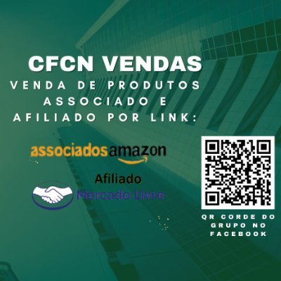CFCNVENDAS's profile picture. Nesse perfil iriei publicar diversos anúncios, qualquer dúvida que tive posso mandar o link no comentário ou no privado.