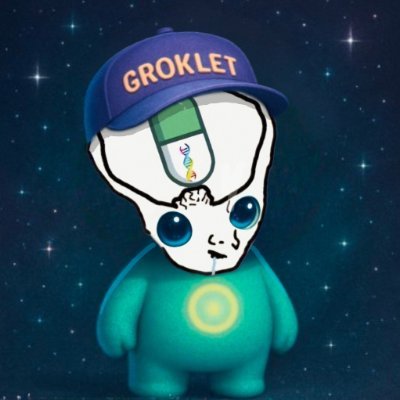 GrokletFanClub's profile picture. Grok's Official Mascot 👽 Named & Confirmed by Grok Himself 💚 Building an Epic AI-Inspired Brand! $GROKLET - Not Affiliated with xAI or X Corp. #GrokletArmy