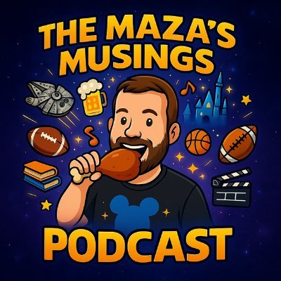 mazasmusingspod's profile picture. The Maza's Musings Podcast, talking #sports, #Disney and everything else fun! 
New episode every Friday, new newsletter every Wednesday!