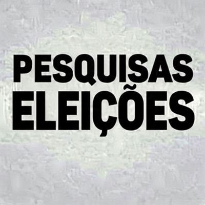 EleicaoBr2026's profile picture. Pesquisas - Eleições - Notícias - Dados e curiosidades. 🗳️
Pix: pesquisaeleicoes@hotmail.com