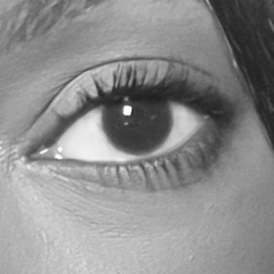 xr7grl's profile picture. the void in female font … cryptic but correct ☠︎︎.