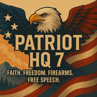 PatriotHQ7's profile picture. PatriotHQ7 — Truth with backbone.
🇺🇸 Pro-USA | 🙏 Faith | 🛡 Free Speech | 🔫 2A
Cutting through noise with facts, logic & unapologetic patriotism.