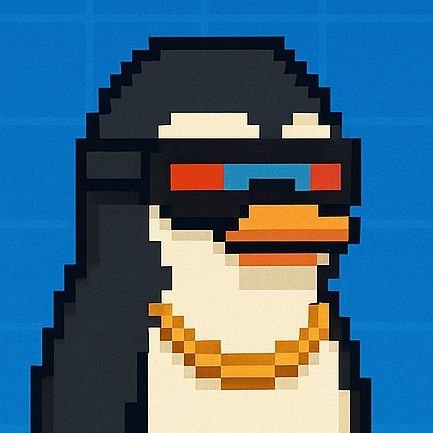 penguinsonbase's profile picture. The cutest cool gang on Base 💙 | Pixel Penguins | Free Mint | Waddle in.