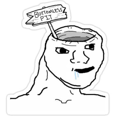 zoomerproblems's profile picture. Tried to think deep found only a pit