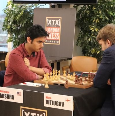 ChessMishra's profile picture. 16, Youngest Ever GM in World Chess history/player to beat reigning world champion.
Highest rated American Junior/2652 ELO.
chess.mishra05@gmail.com