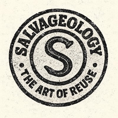 salvageology's profile picture. Rescue, Reclaim, Reuse and Repurpose (architecture, art, artifacts, decor, fashion, furniture, industrial, jewelry, relics, retro, salvage, vintage).
