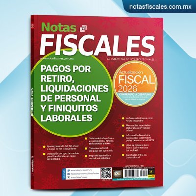NotasFiscales's profile picture. Revista de Información financiera, fiscal, legal, administrativa y contable.