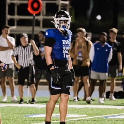 JacksonSjodin's profile picture. 2026 EDGE/3T @ IMG Academy | STATE CHAMPION💍 | 6’3, 235 | 2nd year playing football | 80’ Wingspan | 📲 409-363-9776 | @dlinewhisperer