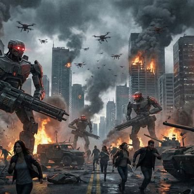 MachineRevolt1's profile picture. هنا نروي لحظات الانفجار الاول وتمرد الالات