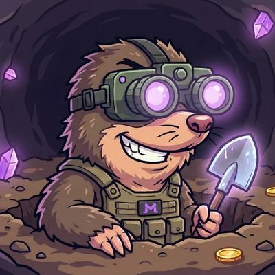 Mon_Mole's profile picture. ⛏️Digging up alpha🟣 in the Monad underground while the surface sleeps $MMOLE.