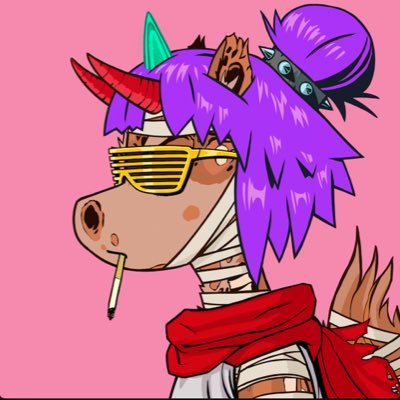 Georgiek420's profile picture. I love unicorns, $UFD, NFT addict, Space Host, Spread the love, Kindness & a sprinkling of Degen humour  💜             Horns Up! 🦄💨✨