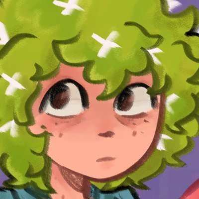 FruityWorks's profile picture. 🌿 I draw stuff I like, and stream too! | any pronouns | digital artist | vtuber 🌿