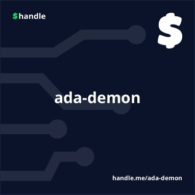 Demon_izd's profile picture. Stacking, staking, and hoping

$ada-demon