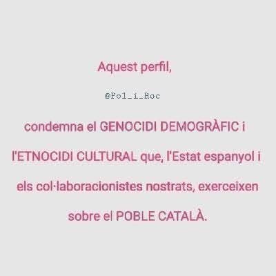 Pol_i_Roc's profile picture. ''L'opressor no seria tan fort, si no tingués còmplices entre els mateixos oprimits''. Simone de Beauvoir.
@CCNaturisme @FedNatNudCat @censpoblecatala