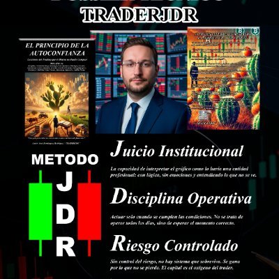 TRADERJDR's profile picture. NO EXISTE EL SANTO GRIAL 🚫. EN MI LIBRO TAMPOCO. 📘 ES UN CURSO PROFESIONAL PARA LEER EL MERCADO CON VISIÓN INSTITUCIONAL Y APLICAR 30 PUNTOS CLAVES TRADERJDR