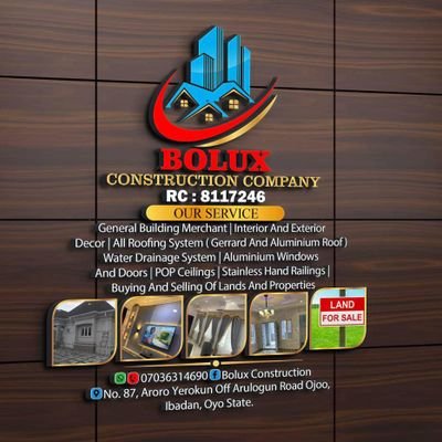 Boluxbuilds's profile picture. *Bolux Construction – Building Your Vision, Brick by Brick*

At Bolux Construction, we turn blue‑prints into reality. With over 15 years of hands‑on experience