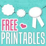 Free Printables for stationary, DIY, party, weddings, gifts, home and more #freebies.