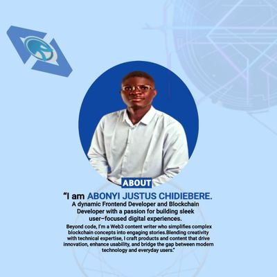 JustusC82067's profile picture. Building an ecosystem that will make web3 strong 💫
//Community manager / Frontend Dev/Blockchain Ambassador 🥇