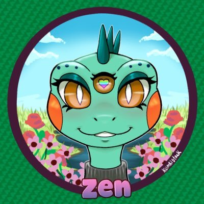 zenthealienfrog's profile picture. 26 | they/them | just a non-binary, 3-eyed, goofy alien amphibian 🐸