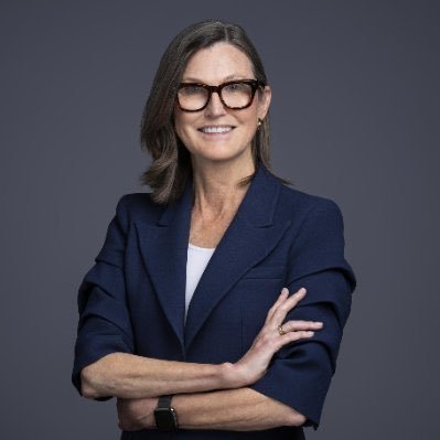 CathieDWood506's profile picture. Founder, CEO and CIO @ARKinvest. 📈Thematic portfolio manager for 📈disruptive innovation, mom, economist, and women's advocate. Disclosure: