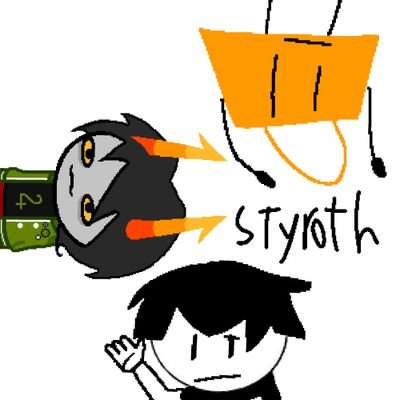 Styroth's profile picture. No DMs plz | He/Him | 
shed, nsfw/proship DNI | priv is @privofstyroth |READ PINNED!|14!|
knight of doom 🗡 🟢 also prospit dreamer | i run @XentioAlonde