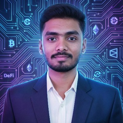 KiNG_Vaishnav_7's profile picture. Crypto kid learning Blockchain & DeFi • Polymarket explorer • Cricket brain
Grow with me as I learn Web3 step-by-step.