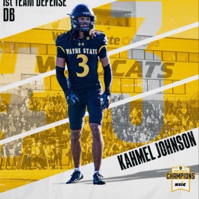 johnson_kahmel's profile picture. 6'3 | 200lbs | ⭐️1st team all conference NSIC⭐️| Rs/Freshman | DB@??? |NCAA ID#2208644647| 40yd 4.40 100m 11.03| 21kahmelj@gmail.com| Cell: (904)349-8508