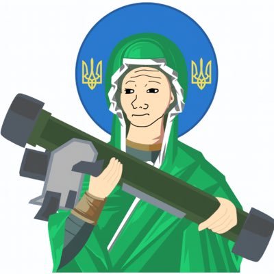 SaintJavelinsol's profile picture. This is an anti-war meme originating from Ukraine; the developer account will be changed to the official Ukrainian Solana blockchain address.