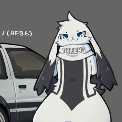 ae86hachisuke's profile picture. 趣味性の強いアカウントです。 ハチロクトレノの擬獣化、「豊田 八助(ハチスケ)」とプリウスの擬獣化、「プリア・ブレア」がいます お誘いがあれば二ヶ月前くらいにお声がけいただけると調整が効きます( アイコン→Mintyさん(@Mintydoggo_ ) ヘッダー→コスギさん(@kosugi_10)