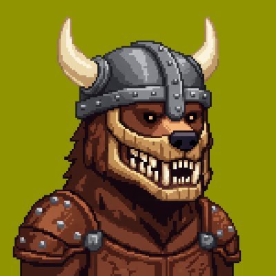 WarBearXRPL's profile picture. Collect your Bear Warrior and join the WARBEAR clan.
1/1 of 589 unique pixel-art Bear Warriors.