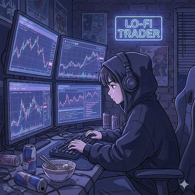 SolanaLofi's profile picture. $100k loss ➔ $500 reset.
Escaping the trenches one limit order at a time.
🎧 Trading the quiet hours.
🚫 No paid promos. Just my journal.