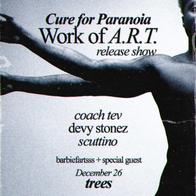 CureForParanoia's profile picture. Future rap from Dallas, TX
Next show: 12/26/25 @treesdallas
Project25: a new verse a day in 2025
booking: gavin@atthehelmpresents.com