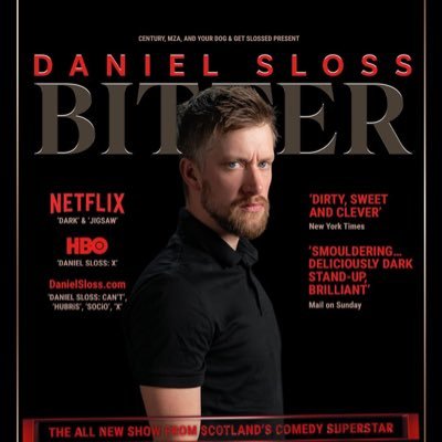 Daniel_Sloss's profile picture. For TOUR dates + to stream SPECIALS: X, HUBRIS, SOCiO go to  https://t.co/fIwORpjKBW. For DARK + Jigsaw go to Netflix. BOOK ‘Everyone You Hate is Going to Die’