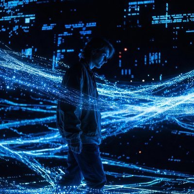 0xej3vi's profile picture. When the entire world sinks into absolute darkness, I alone behold that faint ray of light pointing toward the treasure—burning solitary yet resolute.