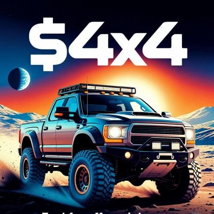 4x4onSol's profile picture. 🚙 $4x4 — The Degenerate Off-Road Memecoin

$4x4 isn’t just another Solana meme coin—it’s a lifted, loud, mud-slinging degen machine built for absolute chaos.