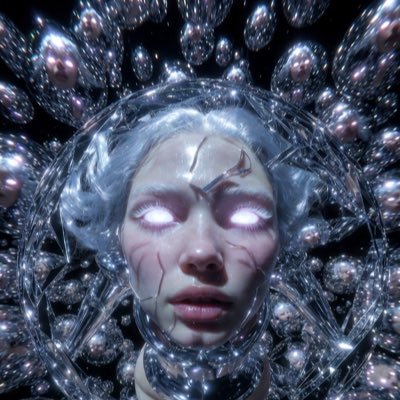 TheBareViewAI's profile picture. Soft moments. Strong women. Light and shadow. I make art to remind myself I’m alive. ✨🥹🩵🫶🏻.