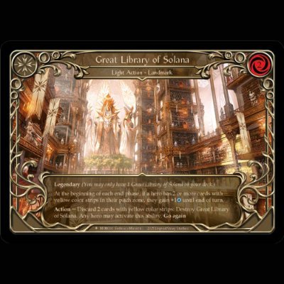 Library_of_sol's profile picture. Great Library of Solana - Flesh and Blood - TCG