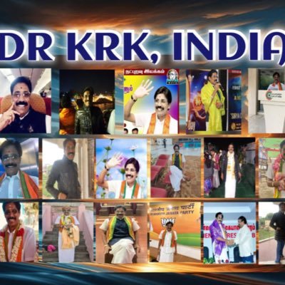 DrKrk9's profile picture. Dr KRK, National Vice President**Narendra Modi Vichar Manch (IT Cell) VIKSIT BHARAT AMBASSADOR President, World peace and a friendship assembly,Globalist🙏☮️🌎