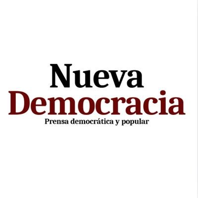 Prensa_ND's profile picture. Invitamos a todo el pueblo trabajador a leer, difundir, escribir en y apoyar la prensa democrática y popular 

https://t.co/8xXLIilhUd