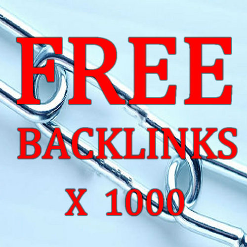 1000 Free Backlinks.100% Google safe and gets results. Your link in Blog aticles and coments. All sites have a PR. . You control all links.